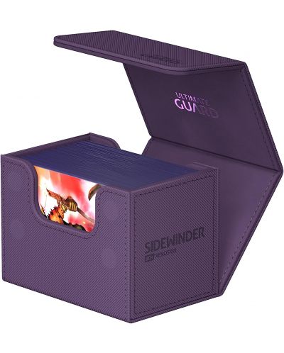 Кутия за карти Ultimate Guard Sidewinder 80+ XenoSkin Monocolor - Purple - 3