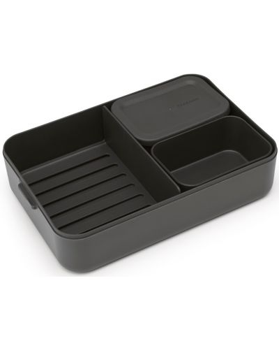 Кутия за храна Brabantia - Make & Take, 2 L, тъмносива - 3