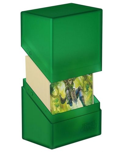 Кутия за карти Ultimate Guard Boulder Deck Case - Standard Size - Зелена (60 бр.) - 3