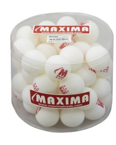 Кутия с топчета за тенис на маса Maxima - 50 броя, бели - 2