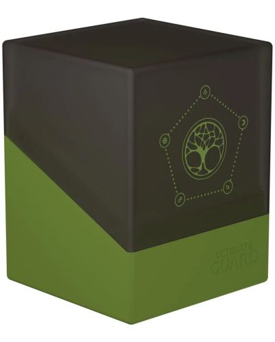 Кутия за карти Ultimate Guard Druidic Secrets Arbor Boulder Deck Case - Маслинено зелена (100+ бр.) - 1