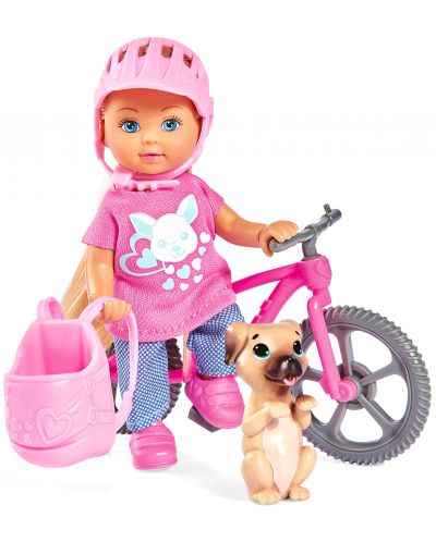 Кукла Simba Toys Evi Love - Еви, с колело - 1