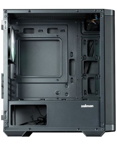 Кутия Zalman - M4 Black, mini tower, черна/прозрачна - 4