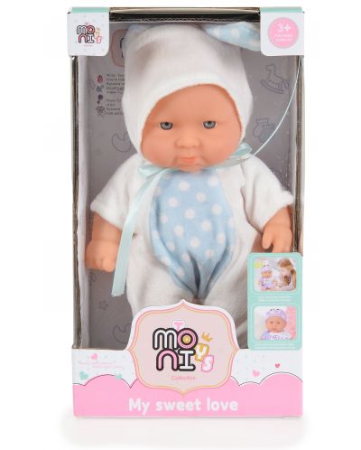 Кукла Moni Toys - С костюм на бяло зайче, 20 cm - 2