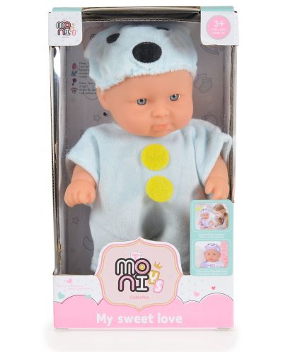 Кукла Moni Toys - Със син костюм на мишле, 20 cm - 2