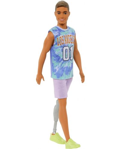 Кукла Barbie Fashionistas - Кен, с тениска Los Angeles - 4