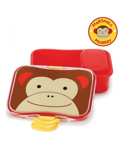 Кутия за храна Skip Hop Zoo - Маймунката Маршал - 1