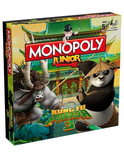 Настолна игра Hasbro Monopoly Junior: Kung Fu Panda 3