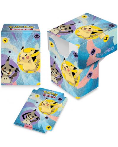 Кутия за съхранение на карти Ultra Pro Deck Box - Pikachu & Mimikyu (75 бр.) - 1