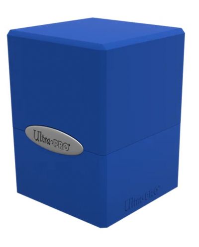 Кутия за карти Ultra Pro Satin Cube - Pacific Blue (100+ бр.) - 1