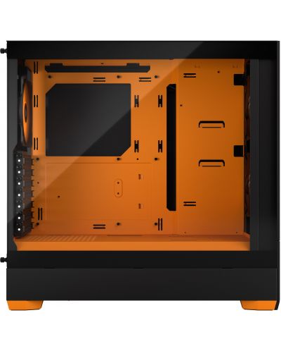 Кутия Fractal Design - Pop Air RGB, mid tower, оранжева/черна/прозрачна - 3