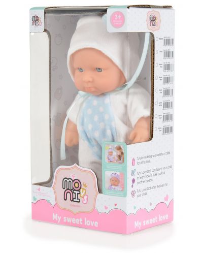 Кукла Moni Toys - С костюм на бяло зайче, 20 cm - 3