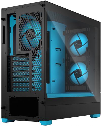 Кутия Fractal Design - Pop Air Cyan Core, mid tower, синя/черна - 3