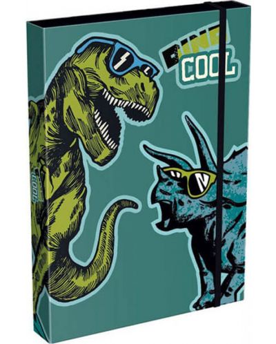 Кутия с ластик Lizzy Card Dino Cool - 33 x 24 x 5 cm - 1