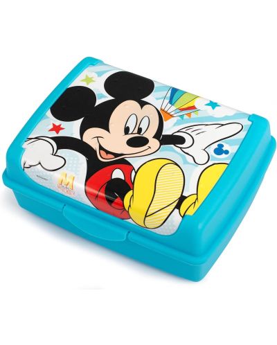Кутия за храна Lulabi Disney - Мики Маус, синя, 900 g - 1