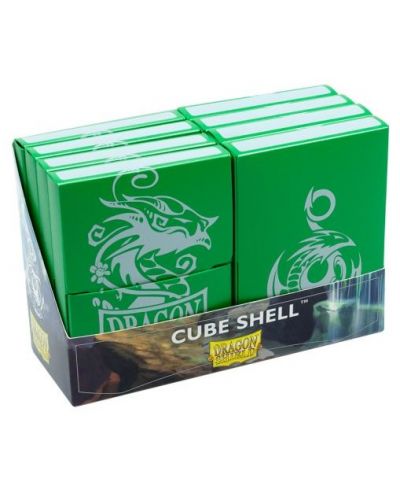 Кутии за карти Dragon Shield Cube Shell - Green (8 бр.) - 1