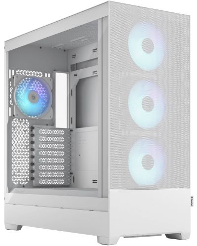 Кутия Fractal Design - Pop XL Air RGB, full tower, бяла/прозрачна - 1