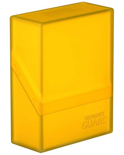 Кутия за карти Ultimate Guard Boulder Deck Case Standard Size - Amber (40 бр.) - 1