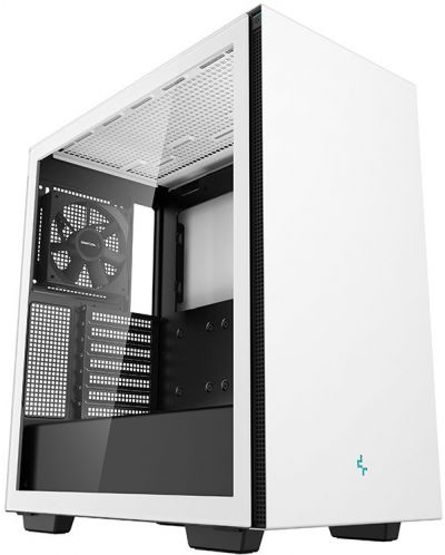Кутия DeepCool - CH510 White, mid tower, бяла/прозрачна - 1