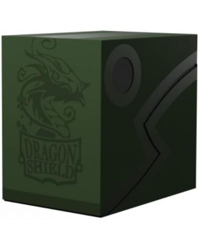 Кутия за карти Dragon Shield Double Shell - Forest Green/Black (150 бр.) - 1