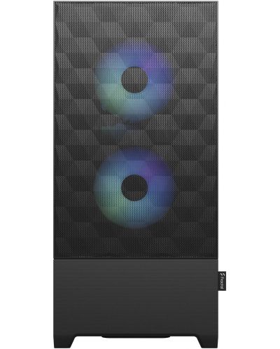 Кутия Fractal Design - Pop Air RGB, mid tower, черна/прозрачна - 2