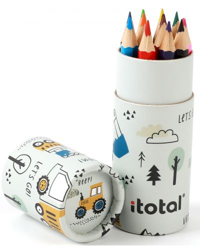 Кутия с моливи I-Total Truck - 12 цвята - 2