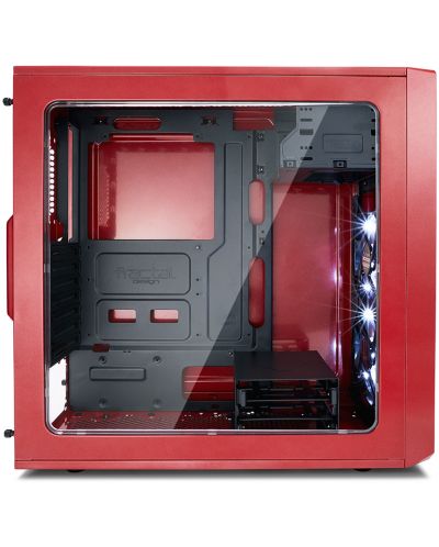 Кутия Fractal Design - Focus G, mid tower, черна/червена/прозрачна - 5