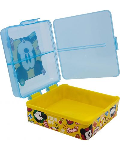 Квадратна кутия за храна Stor Mickey Mouse - С 3 отделения - 4