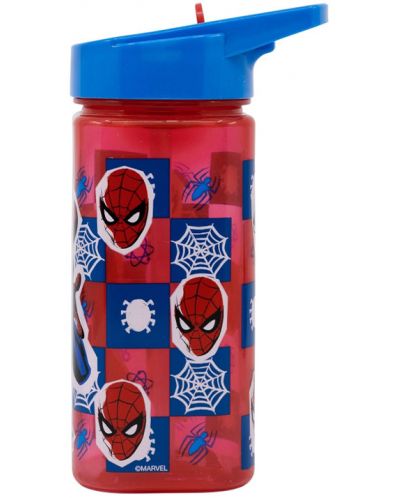 Квадратна бутилка Stor - Spider-Man, 510 ml - 2