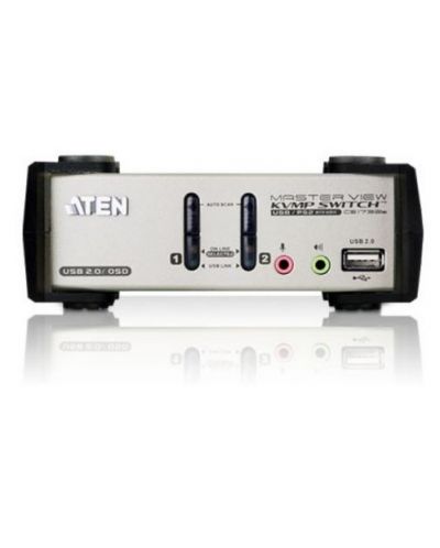 KVMP превключвател ATEN - CS1732B, 2 порта, PS/2-USB, VGA, Audio - 2