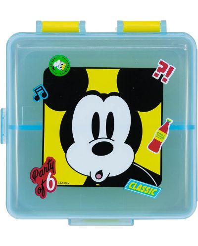 Квадратна кутия за храна Stor Mickey Mouse - С 3 отделения - 2