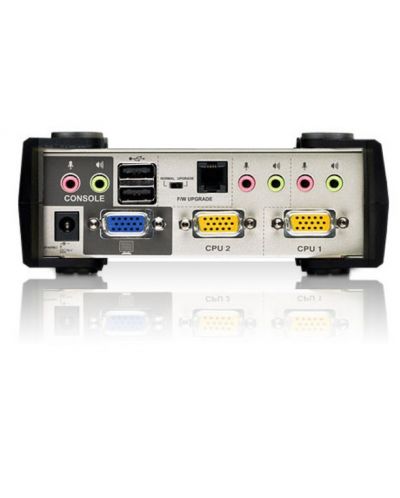 KVMP превключвател ATEN - CS1732A, 2-портов, PS/2-USB, VGA/Audio - 3