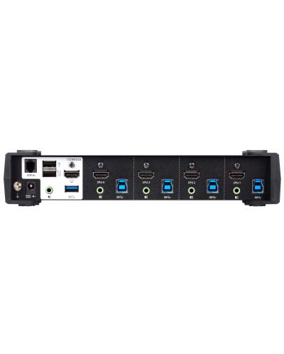 KVMP превключвател ATEN - CS1824, 4-портов, 4K, USB 3.0, HDMI - 2