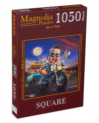 Квадратен пъзел Magnolia от 1050 части - Приключения с мотор - 1