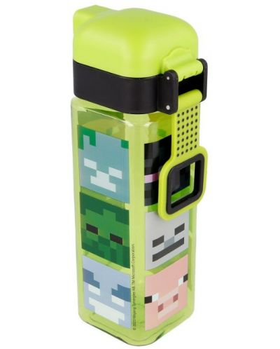 Квадратна бутилка Stor - Minecraft, 500 ml - 2