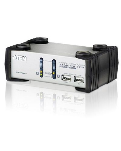 KVMP превключвател ATEN - CS1732A, 2-портов, PS/2-USB, VGA/Audio - 1