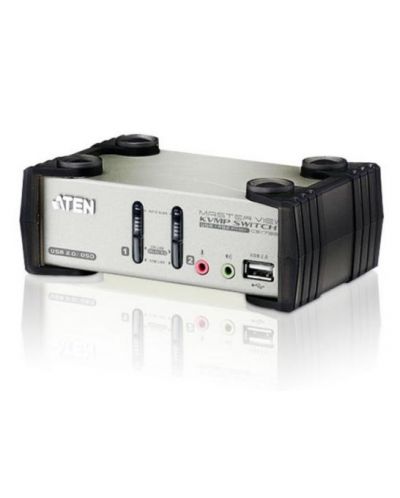 KVMP превключвател ATEN - CS1732B, 2 порта, PS/2-USB, VGA, Audio - 1