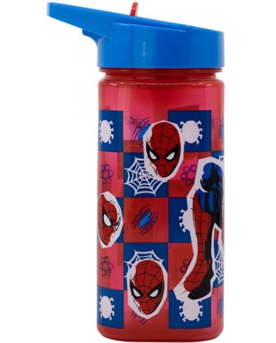 Квадратна бутилка Stor - Spider-Man, 510 ml - 1