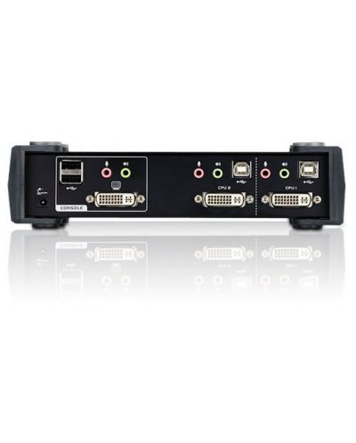 KVMP превключвател ATEN - CS1762A-AT, 2-портов, USB, DVI, Audio - 2