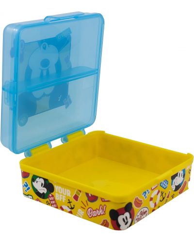 Квадратна кутия за храна Stor Mickey Mouse - С 3 отделения - 3