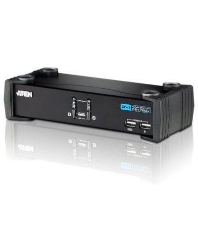 KVMP превключвател ATEN - CS1762A-AT, 2-портов, USB, DVI, Audio - 1