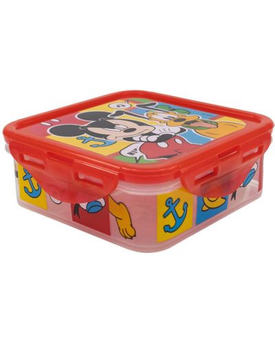 Квадратна кутия за храна Stor - Mickey Mouse, 500 ml - 1