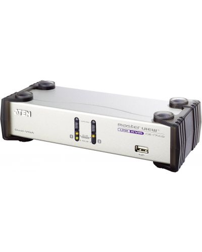 KVMP превключвател ATEN - CS1742C-AT, 2-портов, USB, VGA, Audio - 1
