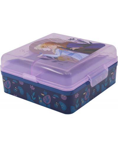 Квадратна кутия за храна Stor Frozen - С 3 отделения - 1