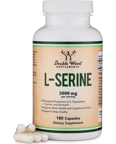 L-Serine, 180 капсули, Double Wood - 5