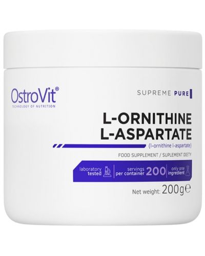 L-Ornithine L-Aspartate, неовкусен, 200 g, OstroVit - 1