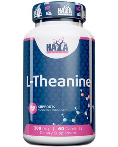 L-Theanine, 200 mg, 60 капсули, Haya Labs - 1