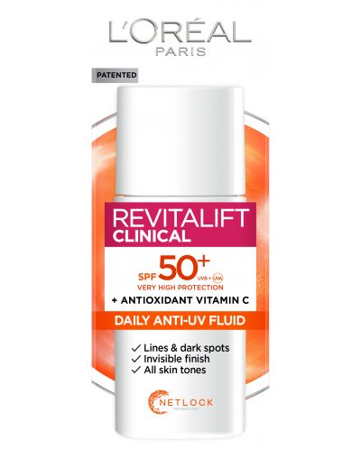 L'Oréal Revitalift Флуид за лице Clinical, Vitamin C, SPF 50+, 50 ml - 2