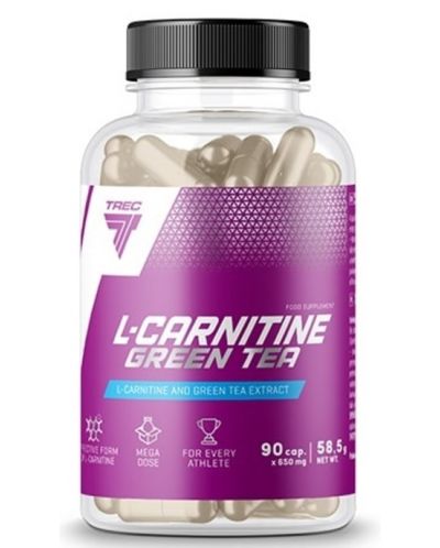 L-Carnitine + Green Tea, 90 капсули, Trec Nutrition - 1
