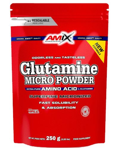 L-Glutamine Powder, 250 g, Amix - 1